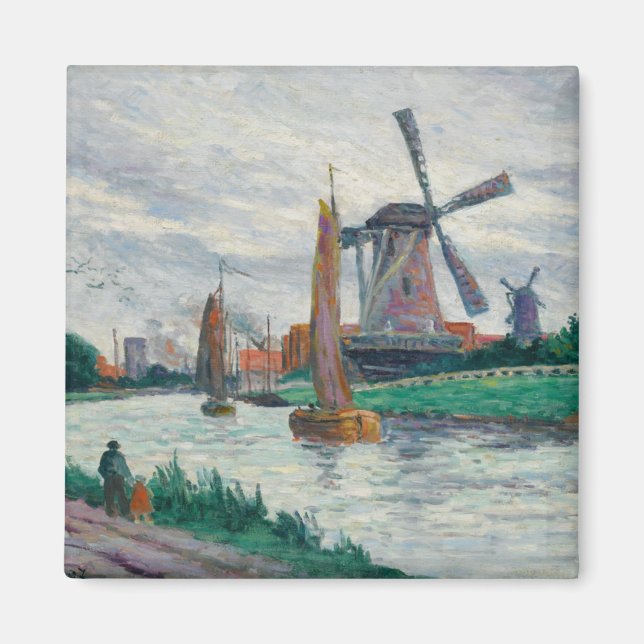 Windmühlen in Holland (Niederlande) Magnet (Vorne)
