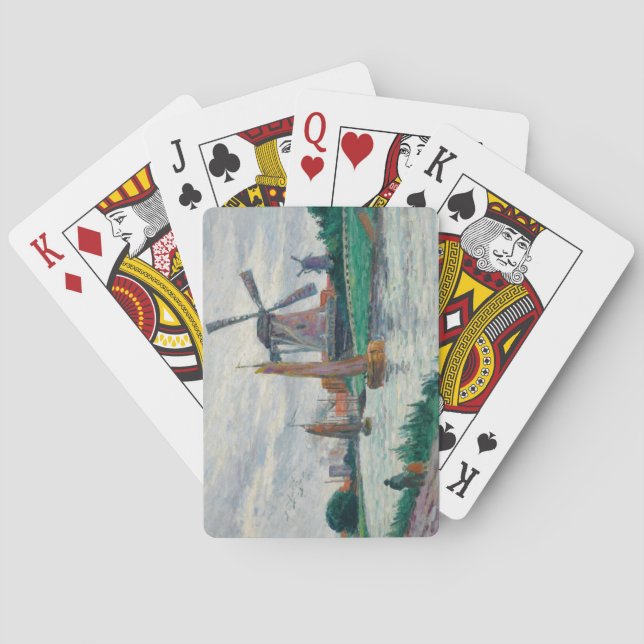 Windmühlen in Holland (Niederlande) Spielkarten (Rückseite)