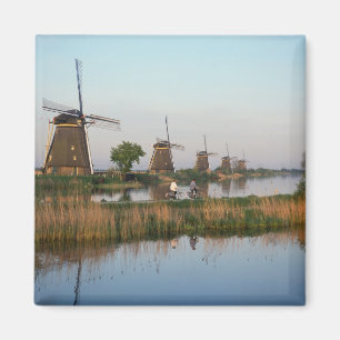 Windmühlen, Kinderdijk, Niederlande Magnet
