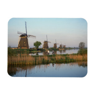 Windmühlen, Kinderdijk, Niederlande Magnet