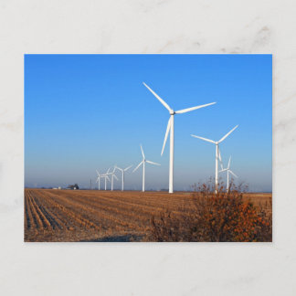 Windmühlen mit Falllandschaft Postkarte