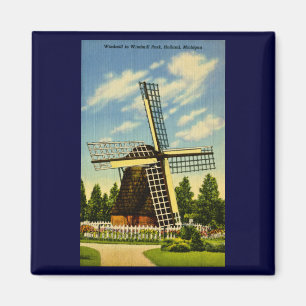 Windmühlen-Park Holland, Michigan Vintag Magnet
