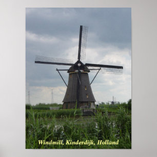 Windmühlen-Plakat Poster