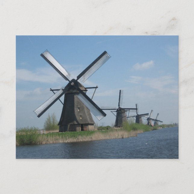Windmühlen Postkarte (Vorderseite)