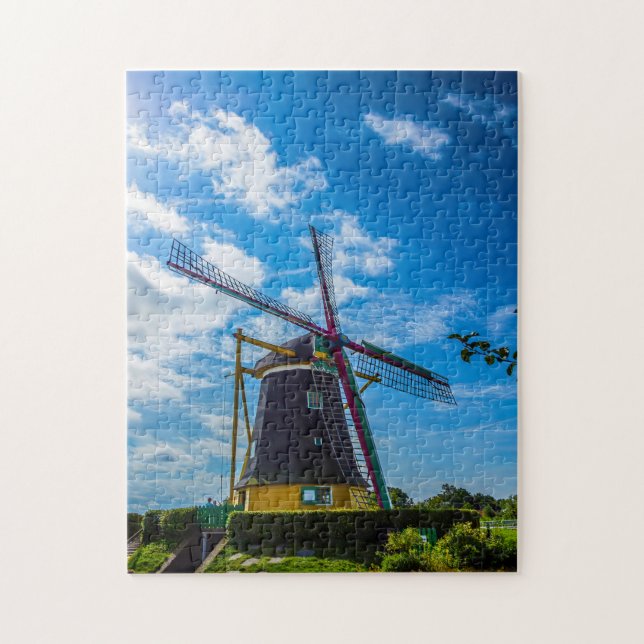 Windmühlen von Amsterdam Holland. Puzzle (Vertikal)