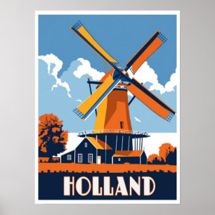 Windmühlen von Holland - Eine Reise nach Almeria Poster