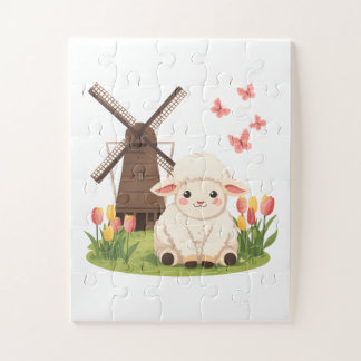 Windmühlenwiese Schafe Puzzle