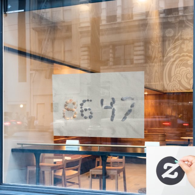 Window Cling Fensteraufkleber (Café-Fenster)