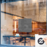 Window Cling Fensteraufkleber<br><div class="desc">This design is minimalist style which can be easily updated with your photo and text. If you need any help please contact me using the massage button below and I will be happy to help.</div>