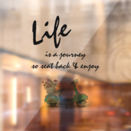 Window Clying - Französisch Scooter Life ist eine Fensteraufkleber