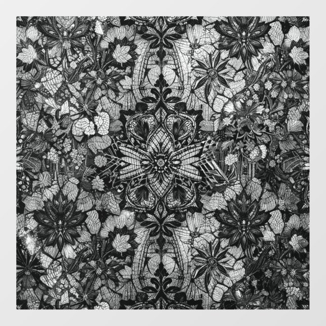 Window Decal Regal Black Lace Fensteraufkleber (Blatt)