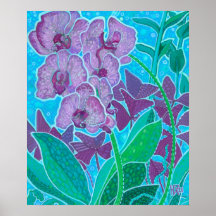Window Garden Orchid Blume Blumenbemalung