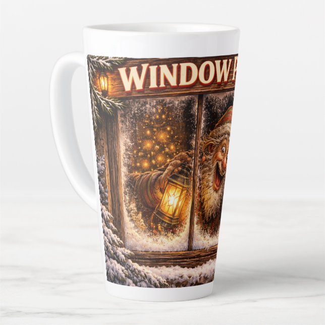 Window Peeper Icelandic Yule Lad  Milchtasse (Linke Ecke)