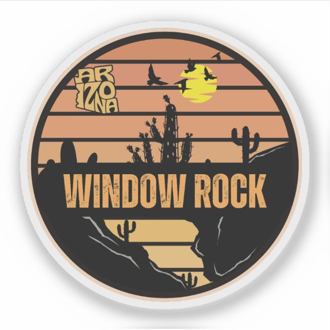 Window Rock, Arizona Aufkleber (Vorderseite)