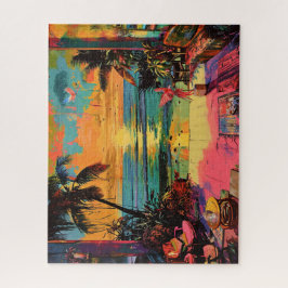Window to Paradise - Pop am Strand Kunst, Dichtung Puzzle