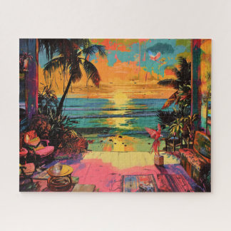 Window to Paradise - Pop am Strand Kunst, Dichtung Puzzle
