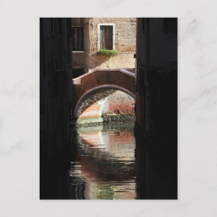 Window View of Venice Bridge Postkarte