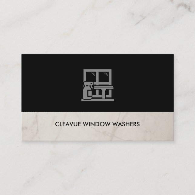 Window Washer House Cleaning  Visitenkarte (Vorderseite)