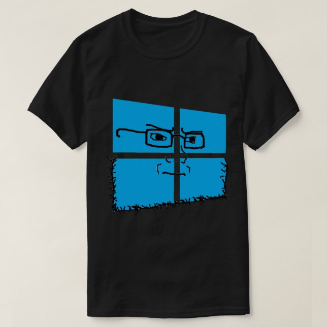 Windows 10 Soyjak Wojak T-Shirt (Design vorne)