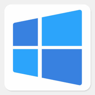 Windows 11-Logo Quadratischer Aufkleber