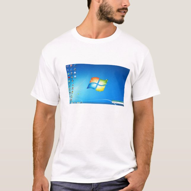 Windows 7 klein T-Shirt (Vorderseite)