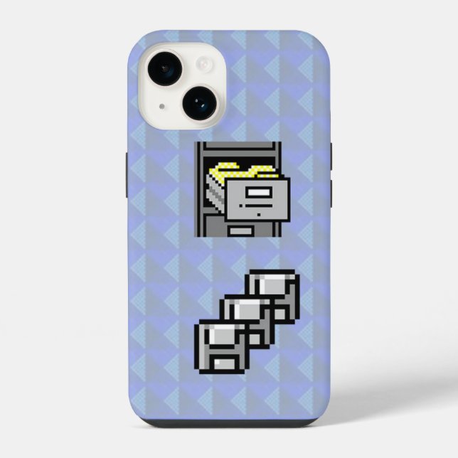 Windows 95-Computerthema iPhone Hülle (Rückseite)