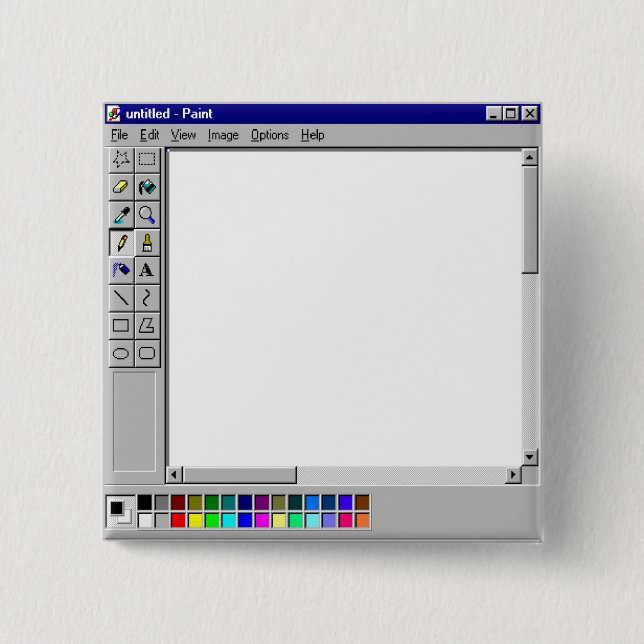 Windows 95 MS Paint Button (Vorderseite)