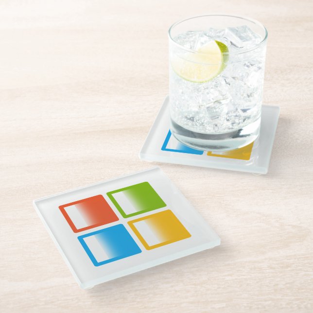 Windows-Betriebssystem Microsoft Glasuntersetzer (Schrägansicht)