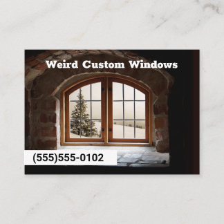 Windows Company Zuhause Builder Visitenkarte