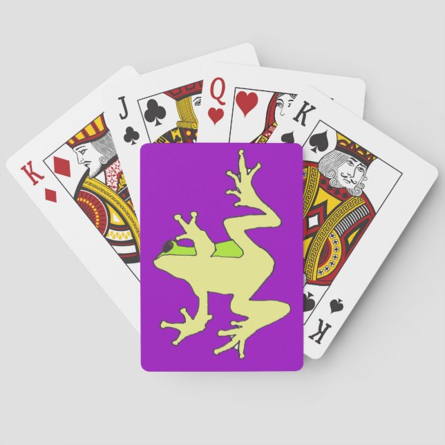 Windows Frosch spielt Karten Spielkarten (Rückseite)