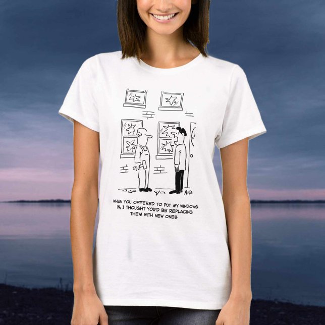 Windows hineinstecken. Ein Missverständnis. T-Shirt (Von Creator hochgeladen)