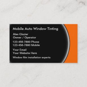 Windows Tinting Business Cards Visitenkarte