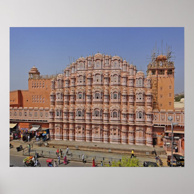 Windpalast (Hawa Mahal), Jaipur, Indien, Poster (Vorne)