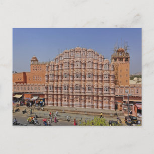Windpalast (Hawa Mahal), Jaipur, Indien, Postkarte