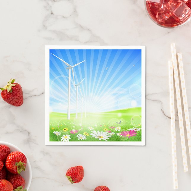 Windpark Papier Napkins Serviette (Von Creator hochgeladen)