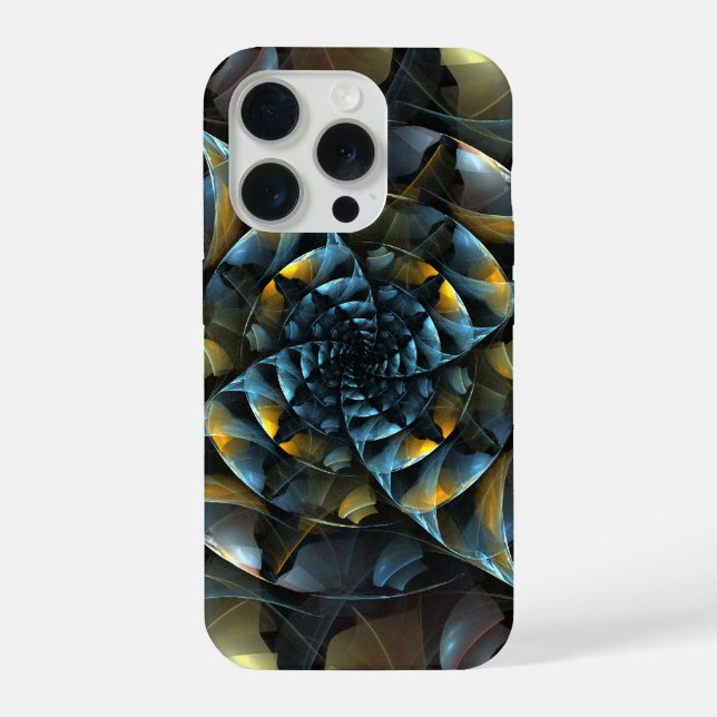 Windrad-Abstrakte Kunst iPhone Hülle (Rückseite)