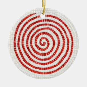 WINDRAD-MOSAIK Keramik-Rundschmuck Keramik Ornament