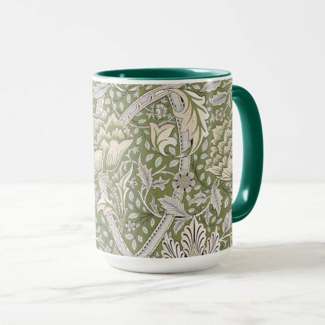 Windrush Pattern (von William Morris) Tasse (VorderseiteRechts)