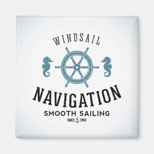 Windsail Navigations-Plakat Magnet