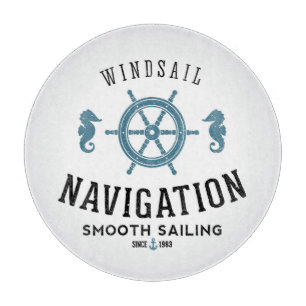 Windsail Navigations-Plakat Schneidebrett