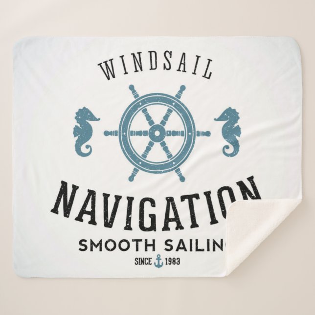 Windsail Navigations-Plakat Sherpadecke (Vorderseite (Horizontal))
