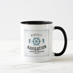 Windsail Navigations-Plakat Tasse