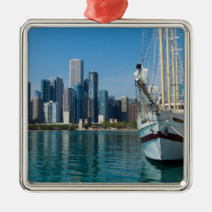 Windsegeln Silbernes Ornament