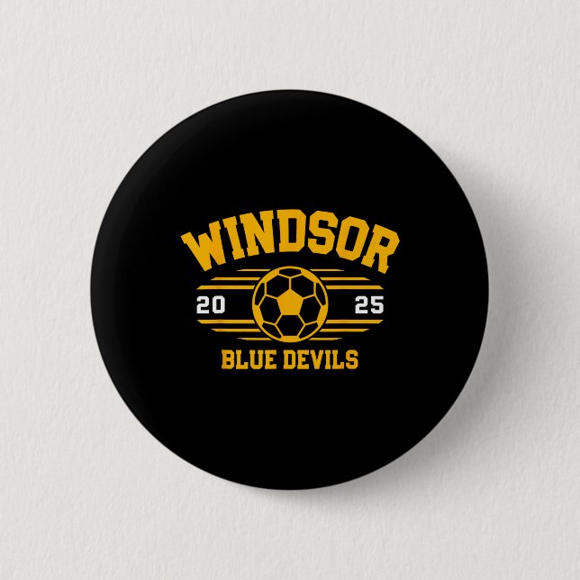 Windsor Blue Devils Fußballrechnung 2025  Button (Vorderseite)