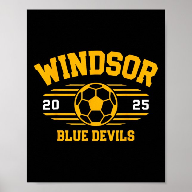 Windsor Blue Devils Soccer Ll 2025  Poster (Vorne)