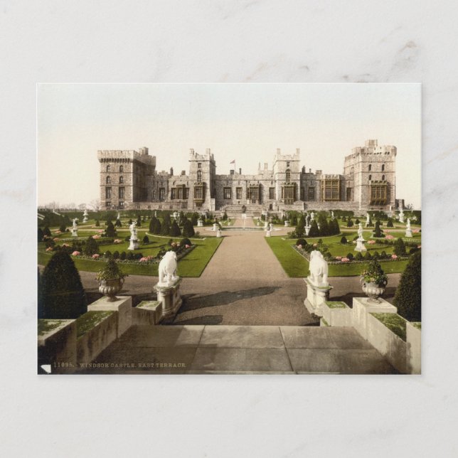 Windsor Castle East Terrace c.1895 Postkarte (Vorderseite)