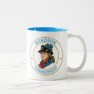 Windsor Connecticut Colonial Zweifarbige Tasse