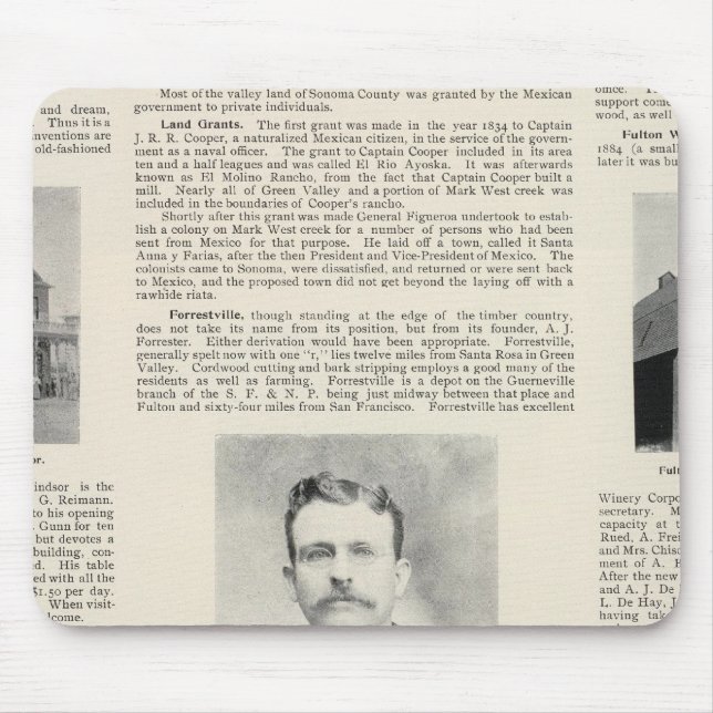 Windsor, Fulton, Kalifornien Mousepad (Vorne)