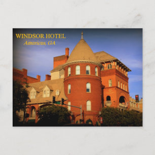 WINDSOR HOTEL, AMERICUS, GA POSTKARTE
