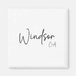 Windsor Kalifornien Ca Retro Magnet